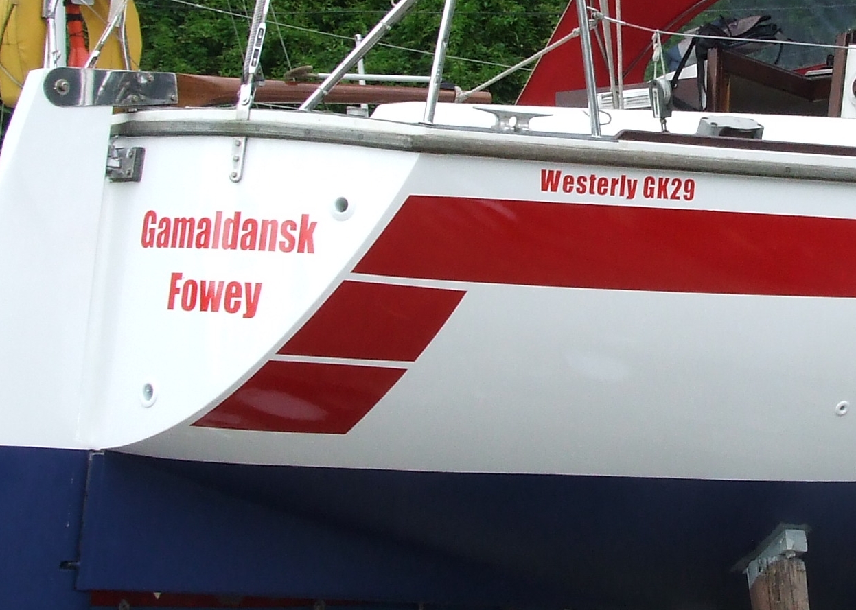 (image for) Pair of Vinyl Boat Names up to 800mm x 150mm - Click Image to Close