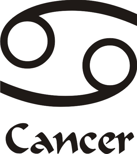 (image for) Cancer Star Sign Vinyl Sticker - Click Image to Close
