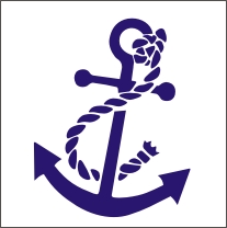 (image for) Boat Anchor Vinyl Sticker - Click Image to Close