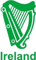 (image for) Irish Harp Vinyl Sticker - Click Image to Close