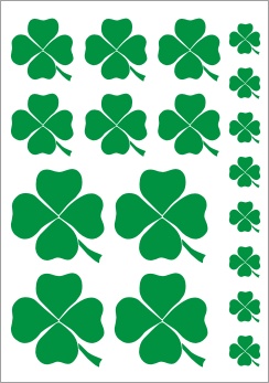 (image for) Four Leaf Clover Vinyl Stickers