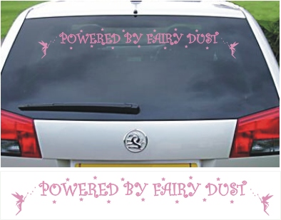 (image for) Powered by Fairy Dust Vinyl Sticker - Click Image to Close