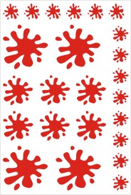 (image for) Vinyl Paint Splat Stickers - Click Image to Close