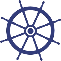 (image for) Ships Wheel Vinyl Sticker